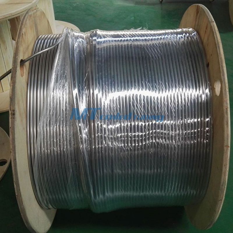 ASTM B704 Nickel Alloy 825/625 Capillary Tube Welded Coiled Tubing Up To 33000fts/coil