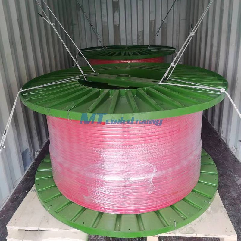 Duplex Steel ASTM A789 S32205/2205 Bevel End CCS Control Line Tubing Encapsulated with ETFE