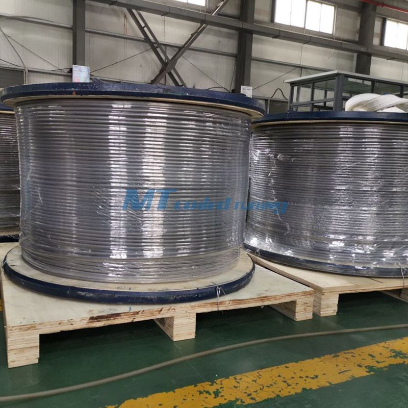 ASTM B366 Industrial Pipeline Transport Welded Coiled Tubing Used in Geotherm