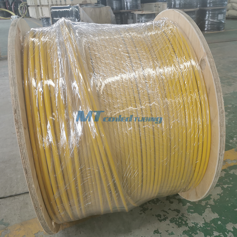 Hybrid Cable Tubing Encapsulated Fiber Cable With Copper Wire Conductor