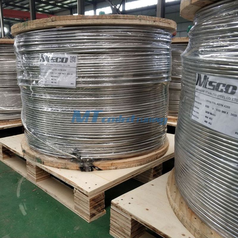 Stainless Steel 304/304L Industrial Durable Welded Coiled Tubing for Downhole Tools